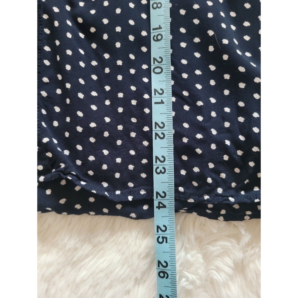 Zara Basic Womens Polka Dot Hidden Button Front T… - image 7